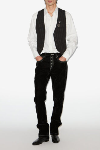 Mika Tennis Stripe Suit Vest