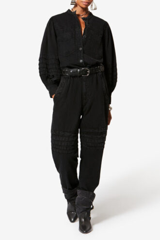 Mileda blekt chambray-skjorta Mileda blekt chambray-skjorta