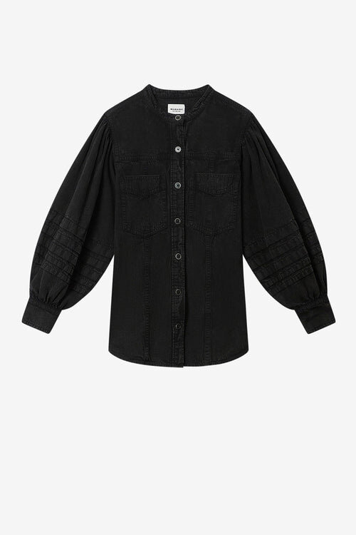 Mileda blekt chambray-skjorta Mileda blekt chambray-skjorta
