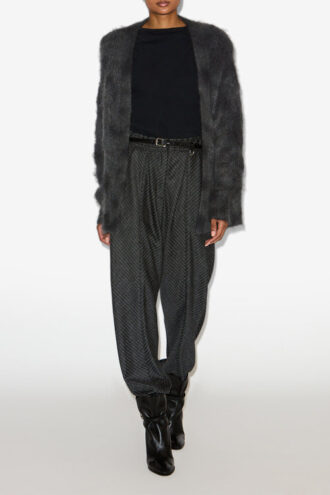 Mylene Wrap-Over Kid Mohair Cardigan
