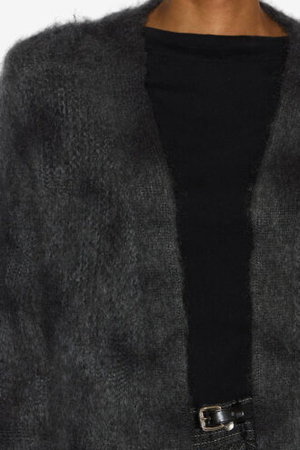 Mylene Wrap-Over Kid Mohair Cardigan