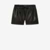 Naline-shorts i mjukt konstläder Naline-shorts i mjukt konstläder