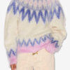 Natania Mohair Fair Isle-mönstrad tröja Natania Mohair Fair Isle-mönstrad tröja