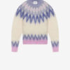 Natania Mohair Fair Isle-mönstrad tröja Natania Mohair Fair Isle-mönstrad tröja