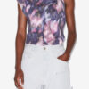 Nayda Asymmetrisk T-shirt i bomull med tryck Nayda Asymmetrisk T-shirt i bomull med tryck