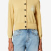 Newton Cardigan i bomull och ull med logotyp Newton Cardigan i bomull och ull med logotyp