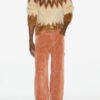 Nicolas Mohair Fair Isle-mönstrad tröja Nicolas Mohair Fair Isle-mönstrad tröja