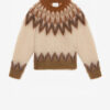 Nicolas Mohair Fair Isle-mönstrad tröja Nicolas Mohair Fair Isle-mönstrad tröja