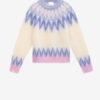 Nicolas Mohair Fair Isle-mönstrad tröja Nicolas Mohair Fair Isle-mönstrad tröja