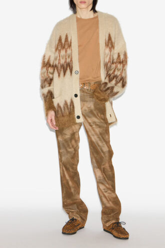 Nielson Mohair Fair Isle-mönstrad kofta