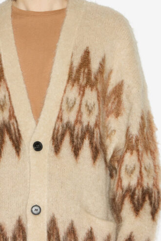 Nielson Mohair Fair Isle-mönstrad kofta