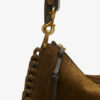 Oskan Hobo Zip Fringed Suede Calfskin Leather Handbag Oskan Hobo Zip Fringed Suede Calfskin Leather Handbag