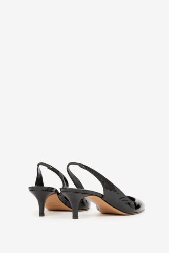 Padim högklackade pumps med slingback i lackläder Padim högklackade pumps med slingback i lackläder