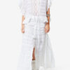 Payton Kaftan-inspirerad topp i bomull och blommig spets Payton Kaftan-inspirerad topp i bomull och blommig spets