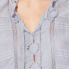 Payton Kaftan-inspirerad topp i bomull och blommig spets Payton Kaftan-inspirerad topp i bomull och blommig spets