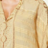 Payton Kaftan-inspirerad topp i bomull och blommig spets Payton Kaftan-inspirerad topp i bomull och blommig spets