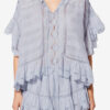 Payton Kaftan-inspirerad topp i bomull och blommig spets Payton Kaftan-inspirerad topp i bomull och blommig spets