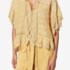 Payton Kaftan-inspirerad topp i bomull och blommig spets Payton Kaftan-inspirerad topp i bomull och blommig spets