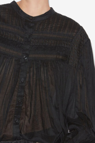 Plalia samlad bomullsvoile-blus Plalia samlad bomullsvoile-blus