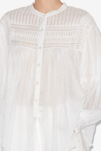 Plalia samlad bomullsvoile-blus Plalia samlad bomullsvoile-blus