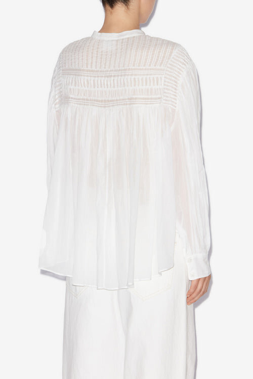 Plalia samlad bomullsvoile-blus Plalia samlad bomullsvoile-blus