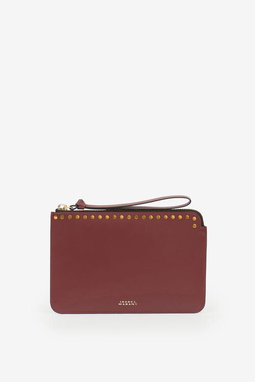 Platt läderclutch Platt läderclutch
