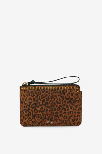 Platt läderclutch