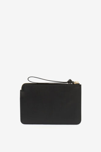 Platt läderclutch