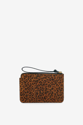 Platt läderclutch