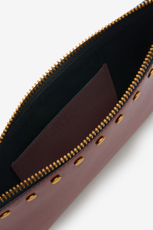 Platt läderclutch Platt läderclutch
