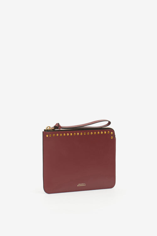 Platt läderclutch Platt läderclutch