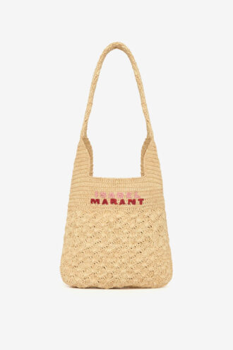 Praia liten raffia-väska