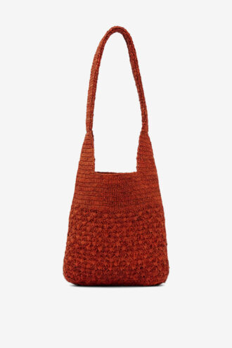 Praia liten raffia-väska