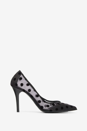Pristy pumps i tyll med prickar