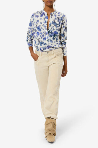 Rusak Silk Rose Print Blouse Rusak Silk Rose Print Blouse