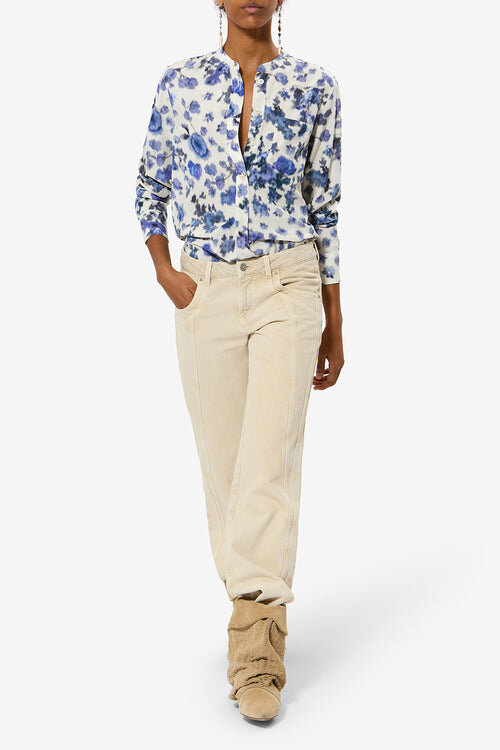 Rusak Silk Rose Print Blouse Rusak Silk Rose Print Blouse