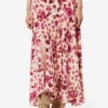 Sakura Silk Rose Print Skirt Sakura Silk Rose Print Skirt
