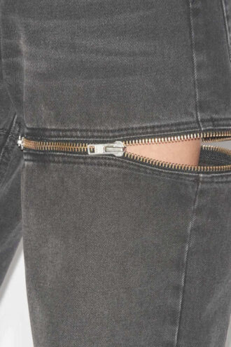 Salia Loose Fit Denim Jeans med dragkedjor