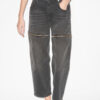 Salia Loose Fit Denim Jeans med dragkedjor Salia Loose Fit Denim Jeans med dragkedjor
