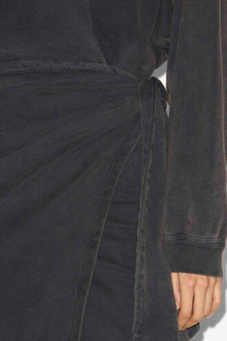 Sandrina lång draperad jerseyklänning Sandrina lång draperad jerseyklänning