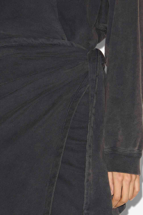 Sandrina lång draperad jerseyklänning Sandrina lång draperad jerseyklänning