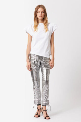 Sebani vadderad asymmetrisk T-shirt