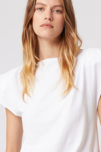 Sebani vadderad asymmetrisk T-shirt
