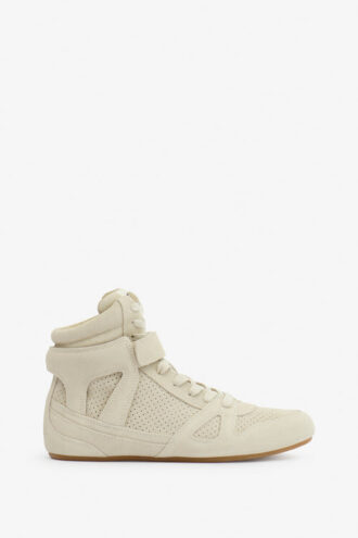 Senny höga sneakers i mocka