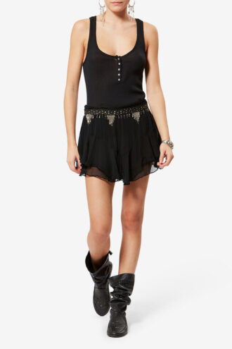 Sornel korta shorts i tryckt muslin Sornel korta shorts i tryckt muslin