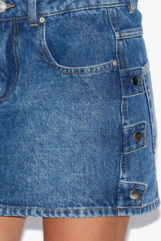 Stessy kort denimkjol