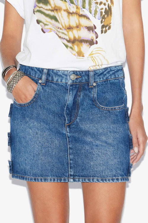 Stessy kort denimkjol Stessy kort denimkjol