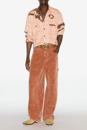 Suli Tie-Dyed Plaid Shirt
