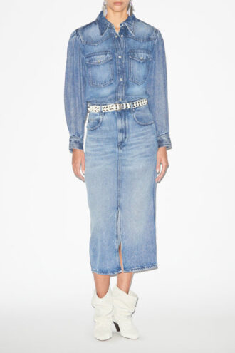 Tilauria midikjol i fin denim Tilauria midikjol i fin denim