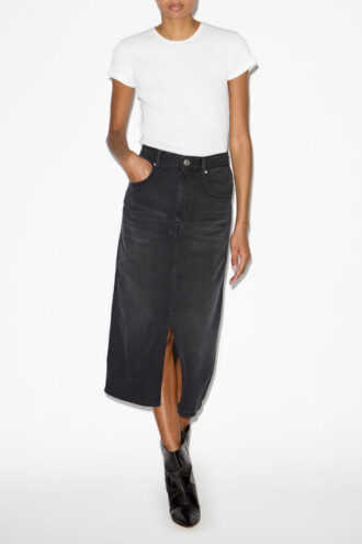 Tilauria midikjol i fin denim Tilauria midikjol i fin denim